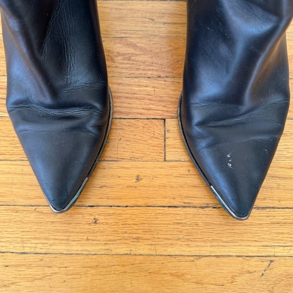 Acne pointed leather boots - Picture 3 of 6